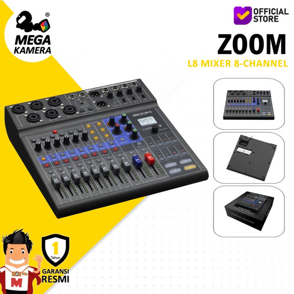 Zoom LiveTrak L-8 Portable Digital Mixer Multitrack Recorder