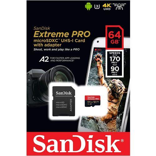 Sandisk microSD ExtremePRO (170Mb/s) Memori