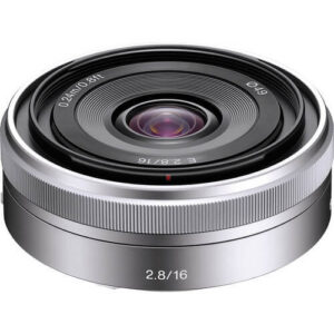 Sony E 16mm f2.8 Lens Silver 1