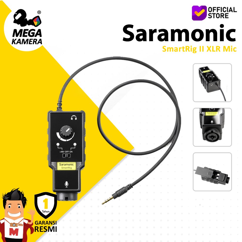 Saramonic SmartRig+UC – Interface Audio 2 Canaux Avec Entrées XLR Et USB-C Pour Enregistrement Pro
