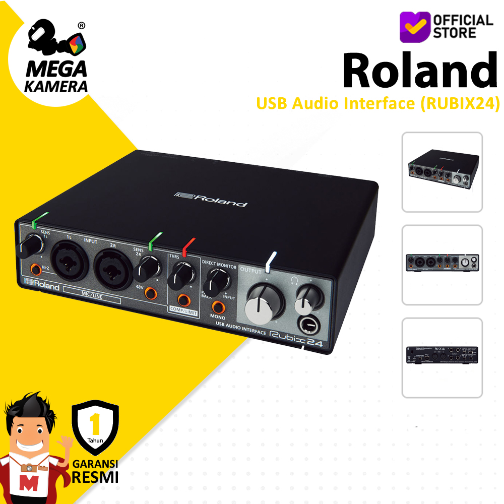 Audio　–　Interface　(RUBIX24)　Roland　USB