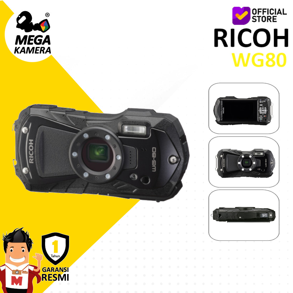 Ricoh - WG-80 Orange Kit plongée Ricoh - WG-80 Orange Kit plongée