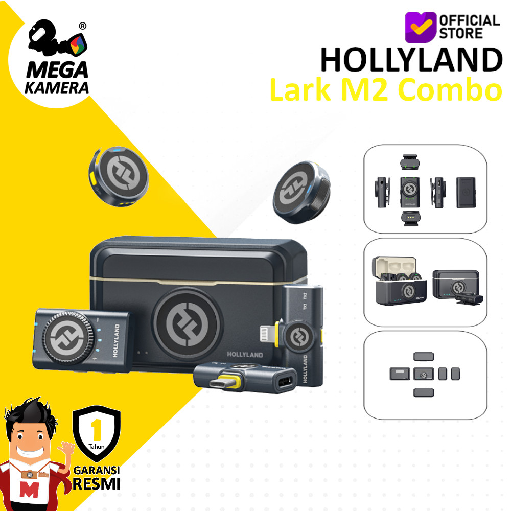 Hollyland LARK M2 Wireless Lavalier Microphone Combo Version 24Bit